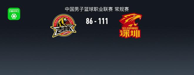 长白山恩都里惨败深圳马可波罗 吉林队86-111不敌
